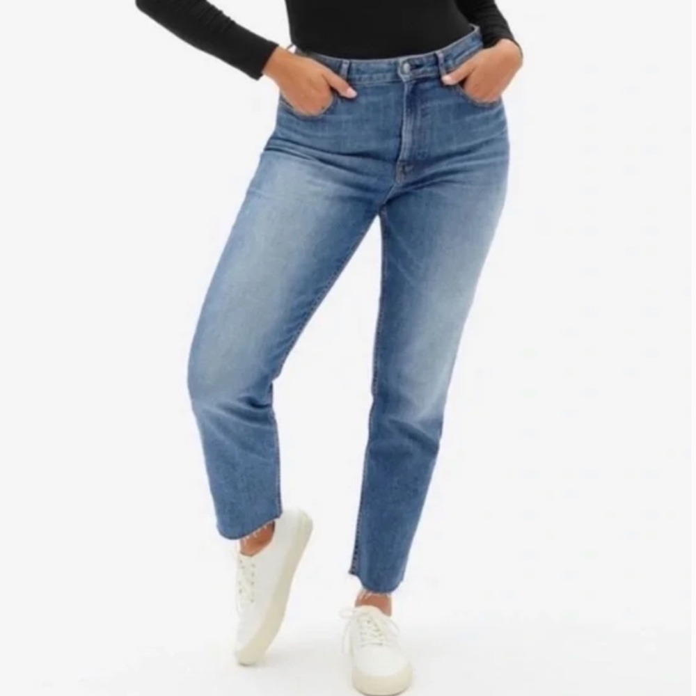 Everlane The Curvy Cheeky Raw Hem Crop‎ Jeans Sz 30
